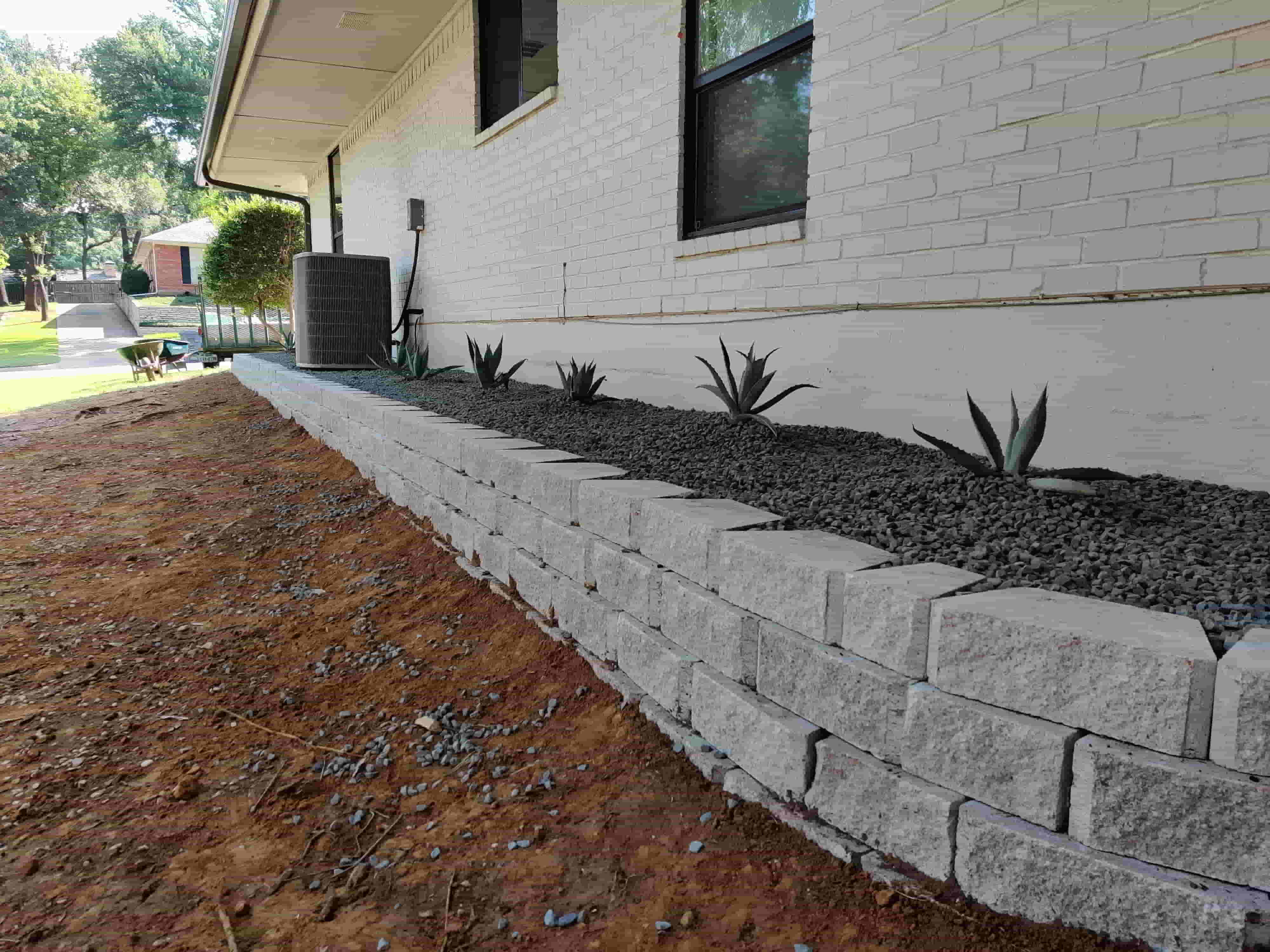 Hardscape or retaining wall project
